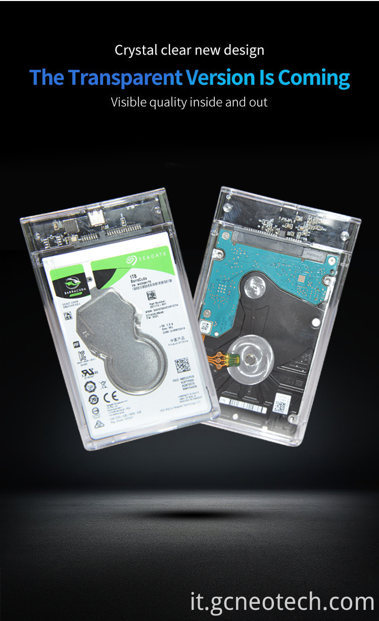 External Hdd Sdd Enclosure Usb Hard Disk Case